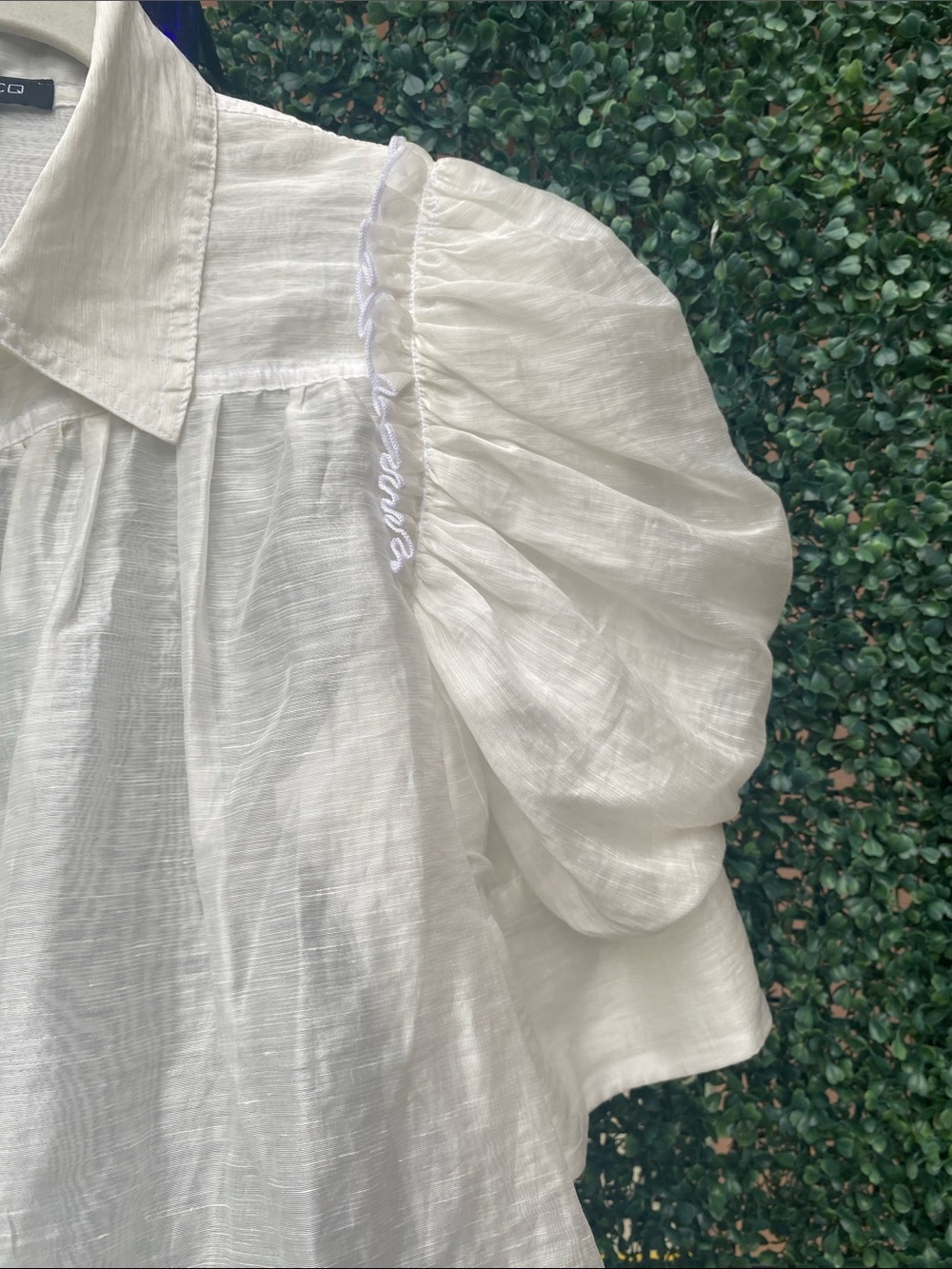CQbyCQ blouse just beautiful size medium very roomy linen blend - Picture 2 of 8
